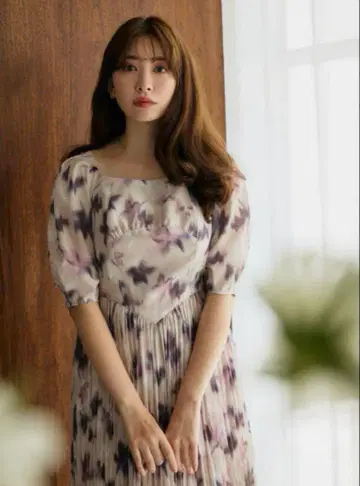 Herlipto Blurring Pleated Long Dress