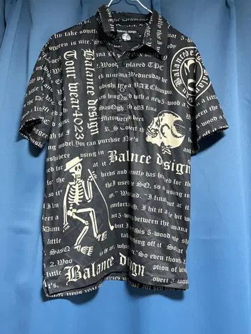 balance design 반팔 셔츠 M 블랙