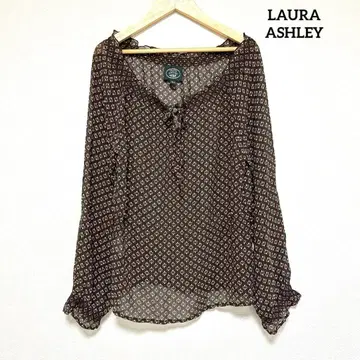 [새상품급] LAURA ASHLEY 로라 애슐리 꽃무늬 실크 블라우스 M