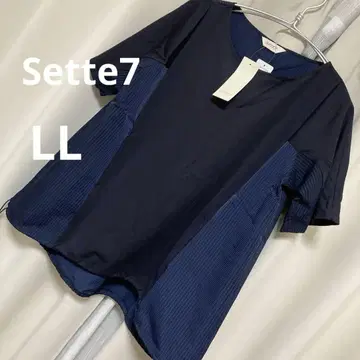 세세븐 SETTE7 네이비 반팔 튜닉