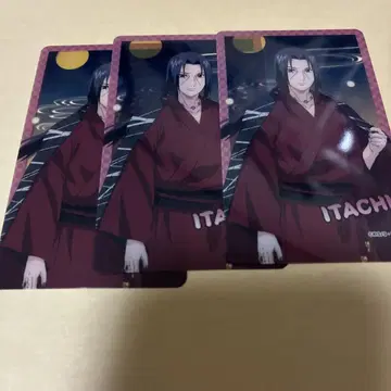 NARUTO 나루토 애니카페 클리어 카드 이타치 세트