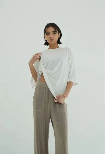 [ CLANE ] 정품/HALF SLEEVE SOFT CUT TOPS