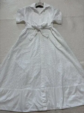 ZARA 전체 레이스 자수 원피스 화이트 M 사이즈