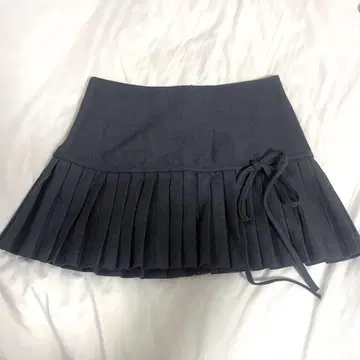 발레코어 시즈니룩 미니 플리츠 스커트 그레이