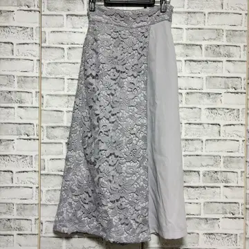 Noela 노엘라 레이스 절개 와이드 팬츠,  블루