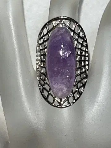 꿈의 캐주얼 보석 10.8ct 자수정 반지 프리 사이즈