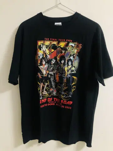 KISS END OF THE ROAD 티셔츠 블랙 XL