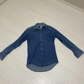 Wrangler 데님 셔츠 긴팔 14 1/2 - 33