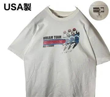 USA 제작 BRAND 농구 드림팀 빅 프린트 T셔츠