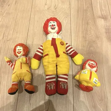 [레어] 로날드 맥도날드 봉제 인형 3개 세트