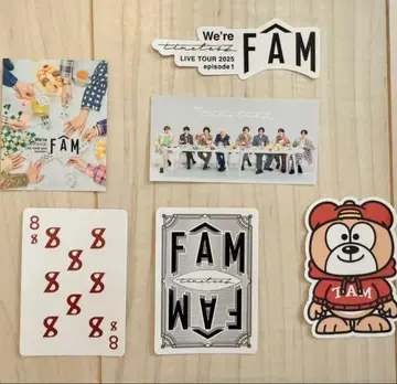 timelesz FAM 회장 한정 스티커 (6장) 은색 테이프