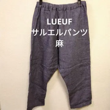 LUEUF 사루엘 팬츠 린넨 다크 블루