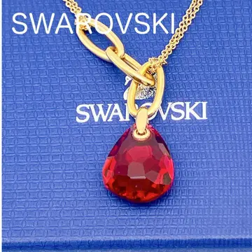 스와로브스키 목걸이 Mini Parallele Bordeaux