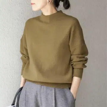 보틀넥 KNIT 풀오버