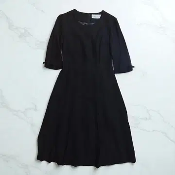 예복 RYOKO KIKUCHI 블랙 A라인 드레스 사이즈 7호