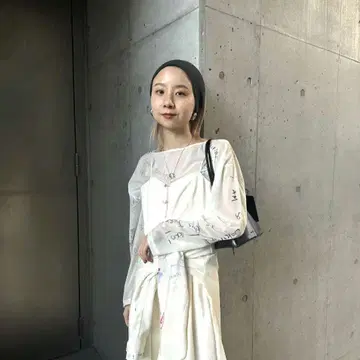 Gabrielle x AMERI 10TH HISTORY SHEER TOP