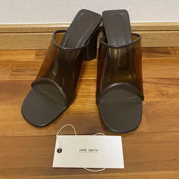 새상품급 JANE SMITH/제인 스미스 CLEAR MULE SANDAL