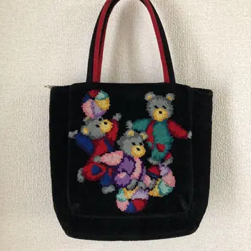 FEILER 곰돌이 토트백 셔닐 직조