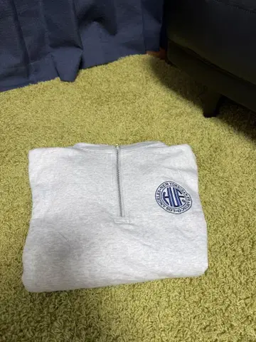 HUF 하프 지퍼 맨투맨