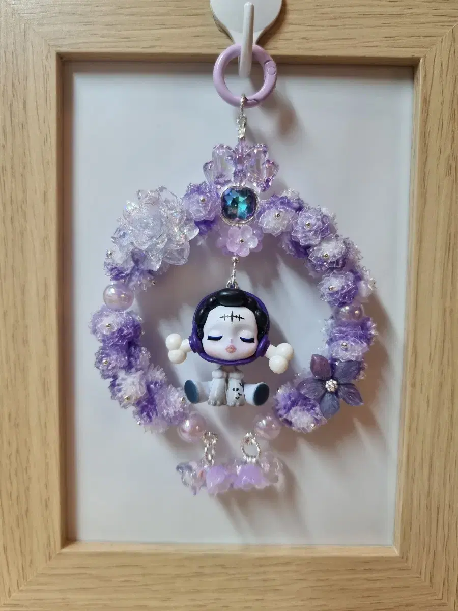 Macrame Figure Keyring Bead Keyring