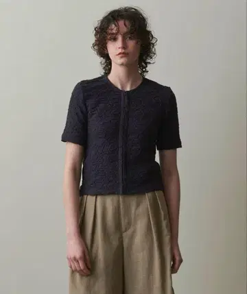 Steven alan 슈링크 저지 하프 슬리브 가디건