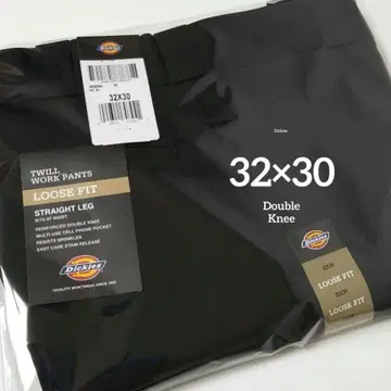 32 x 30 [새상품 미사용] 디키즈 더블니 85283 BLACK