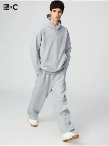 UNIQLO C 스웨트 와이드 팬츠 S 사이즈