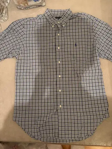 랄프 로렌 셔츠 M 사이즈 체크 무늬 CLASSIC FIT 레어템