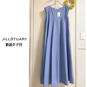 [ 새상품 ] JILL STUART 슬리브리스 원피스 A라인 블루 안감