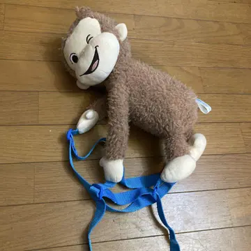 호기심 많은 조지 원숭이 봉제 인형 스트랩 백팩