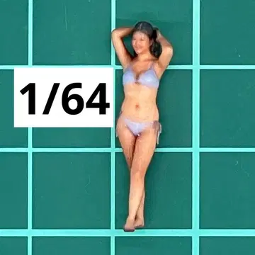 완성품  1/64 1174 피규어 미니카에 3D 프린터