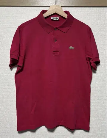 CHEMESE LACOSTE 프레라코 프랑스제 레드 피케 셔츠