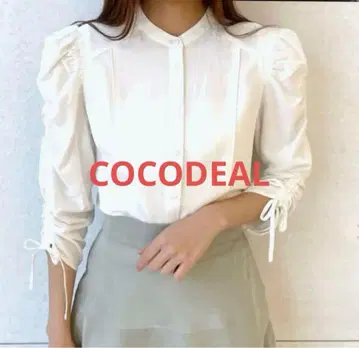 * COCODEAL* 바리에이션 개더 슬리브 블라우스