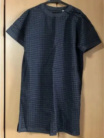 처분 가격! 미사용 택 포함 UNIQLO 원피스 레이스 블랙