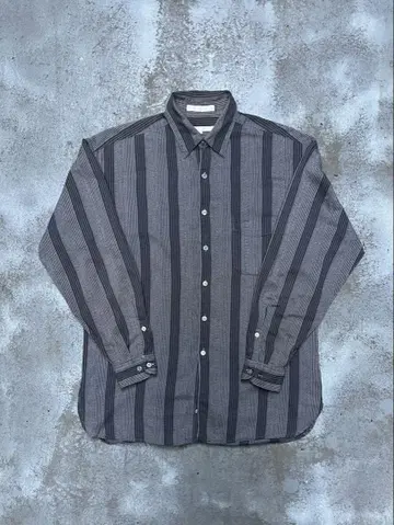 perry ellis 90년대 스트라이프 셔츠 그레이 코튼 페리 에리스
