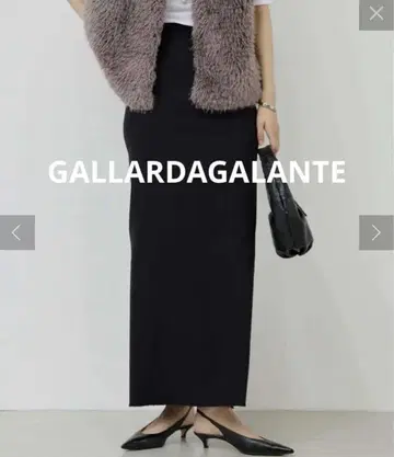 GALLARDAGALANTE 스트레치 맥시 타이트 스커트 블랙 2