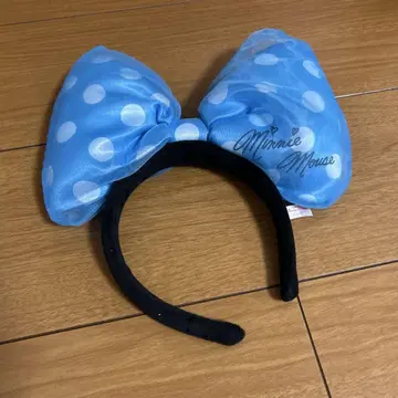 미니 마우스 도트 빅 리본 머리띠