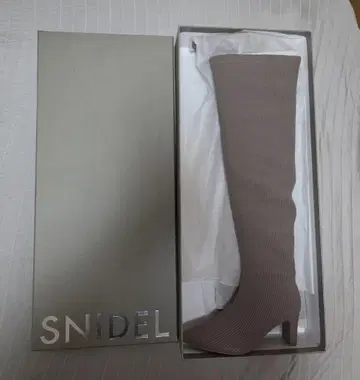 SNIDEL 니트 니하이 부츠 모카 L 사이즈