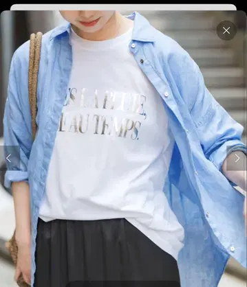 spick and span 호일 로고 프린트 티셔츠
