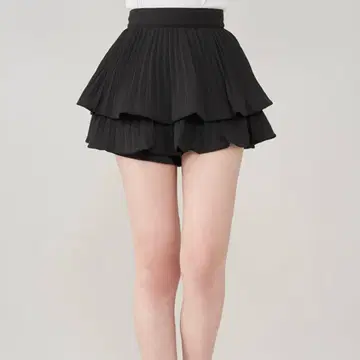 Darich 다리치 내로우 플리츠 티어드 미니 스커트 BLK M