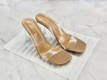 클리어 샌들 베이지