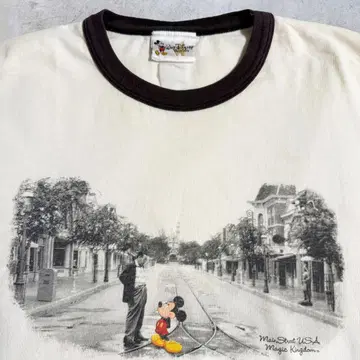 90년대 00년대 Disney 월트 & 미키 링거 티셔츠