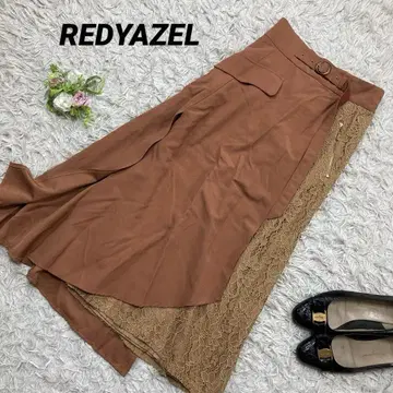 미사용 택 포함 REDYAZEL 레이디 아젤 레이스 절개 스커트