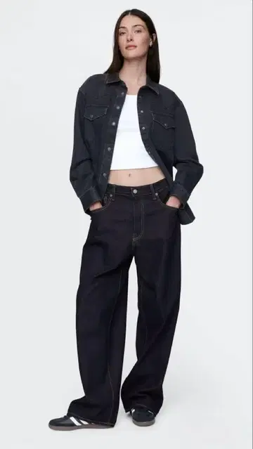 GAP 슈퍼 배기 데님 인디고