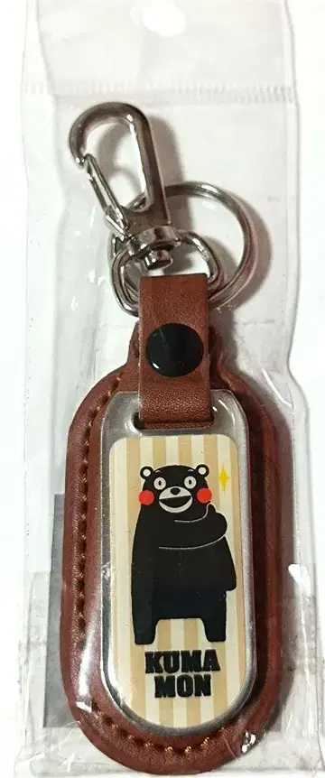 쿠마몬 지역 메탈 가죽 키링 새상품 가죽 키링