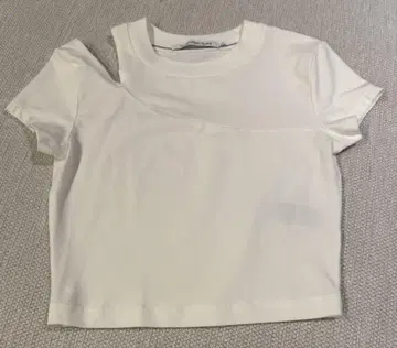 Calvin Klein Jeans 비대칭 티셔츠 XS 화이트