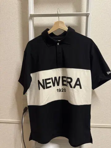 뉴에라(NEW ERA) 반팔 오버 사이즈 럭비 셔츠 NEW ERA