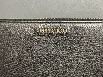 JIMMY CHOO 블랙 가죽 장지갑