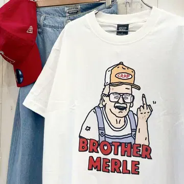 새상품 BROTHER MERLE 브라더마 반팔 티셔츠 코튼 100%