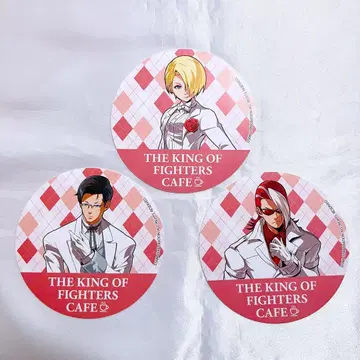 KOF 프린세스 카페 한정 특전 코스터 3점